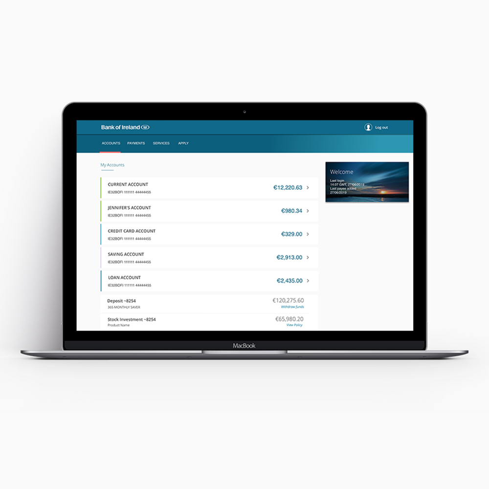 A laptop displaying 365 account details.