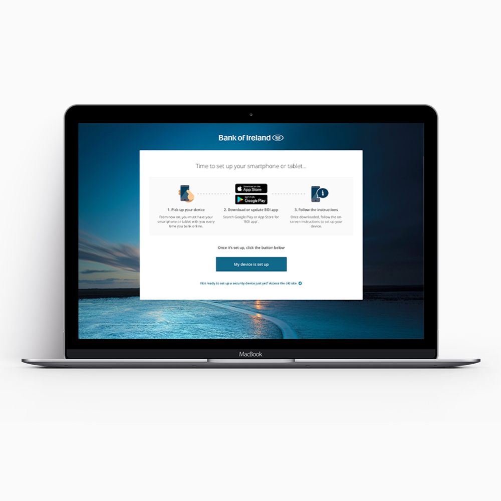 Laptop displaying the new look and feel of 365 online.