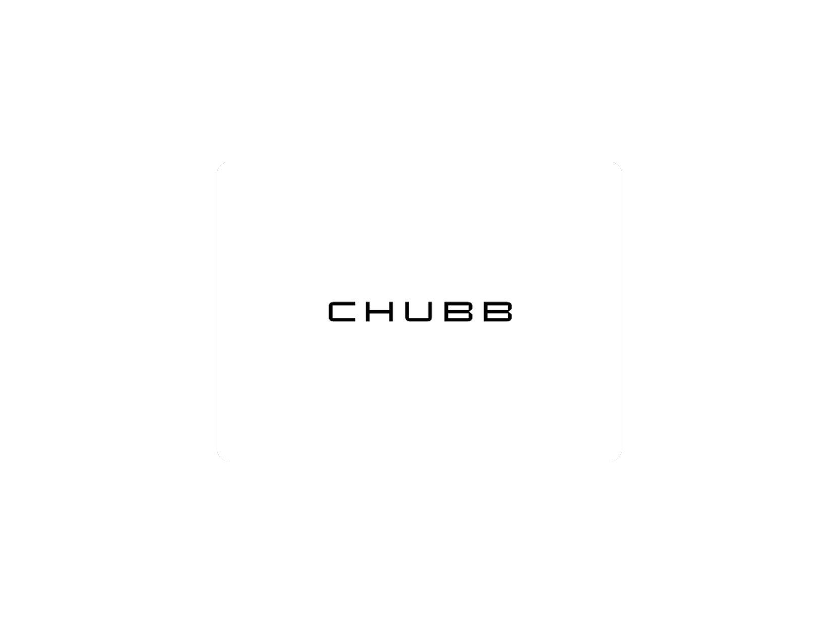 Chubb logo.
