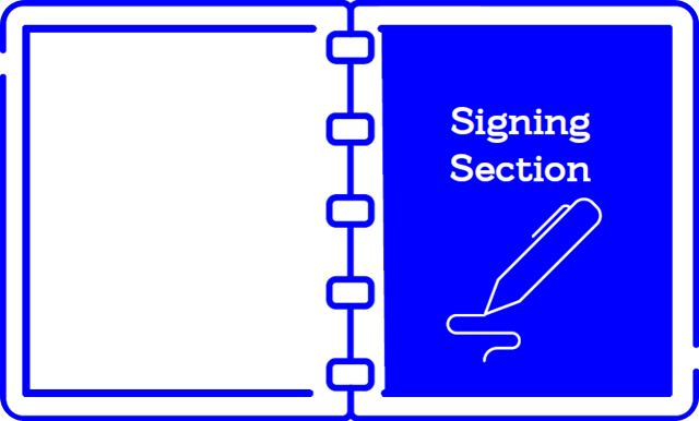 Signing Section