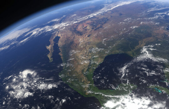 picture of Mexico from outer space
