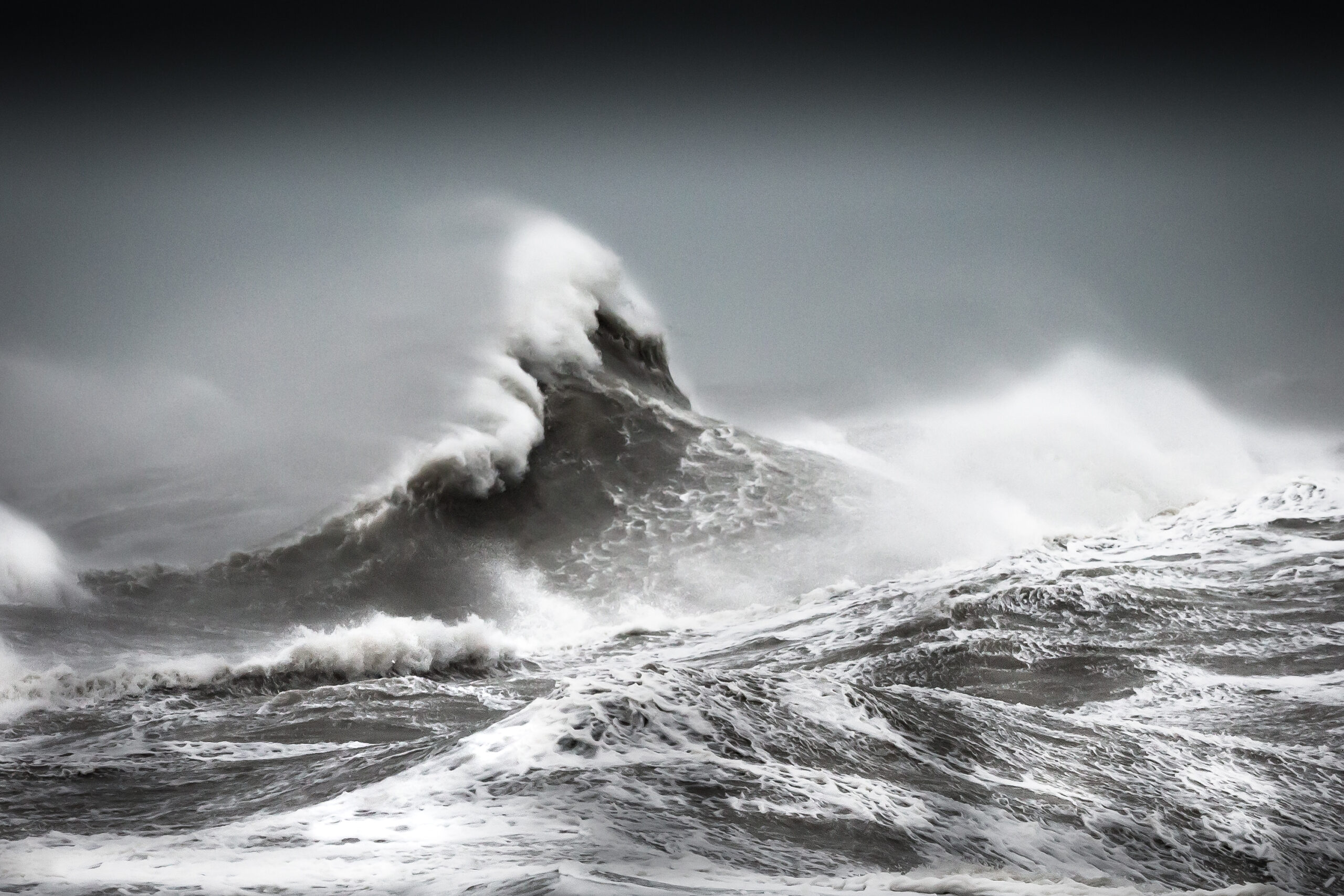 Storm waves crashing