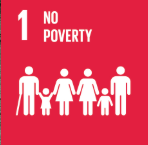 SDG icon 1: no poverty.