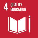 SDG icon 4: equality education.